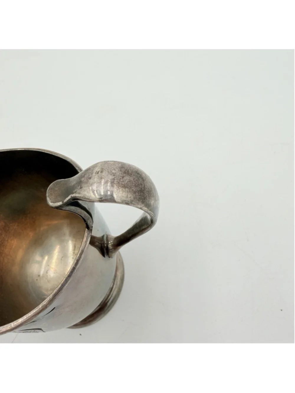 Meriden B. Company Silver Soldered Milk Creamer Syrup Pitcher 4